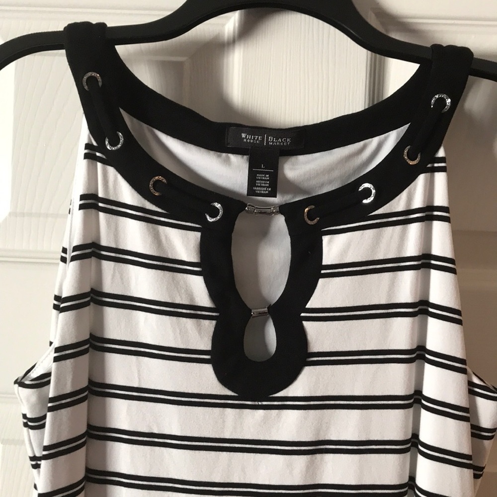 🎁WHBM B/W striped dress🎁